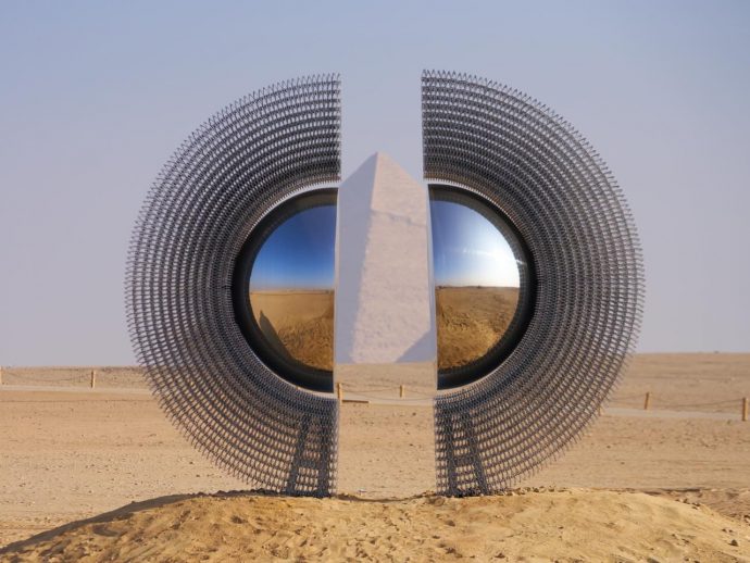 A Ring of Light: Ancient Symbols Meet Modern Art at Giza