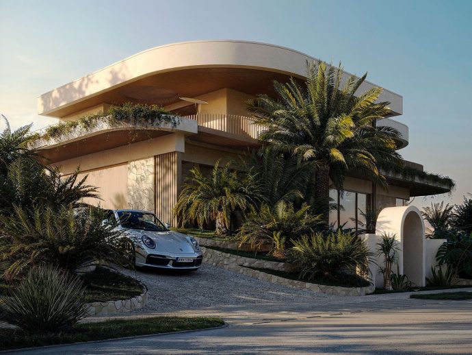 A Wave-Inspired Villa That Redefines Organic Living in Brisbane