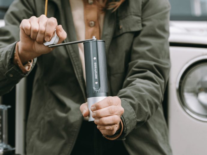 AeroPress Made a Coffee Grinder That Fits Inside the Plunger