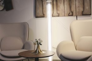 Alma Light’s Totem I Turns Fluted Glass Into a Glowing Column