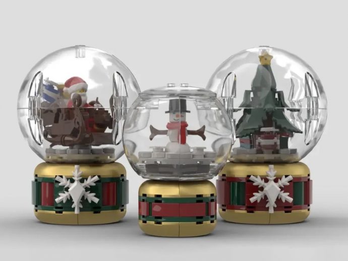 These LEGO Snow Globes Are The Perfect Stocking Stuffer For Brick-Lovers!