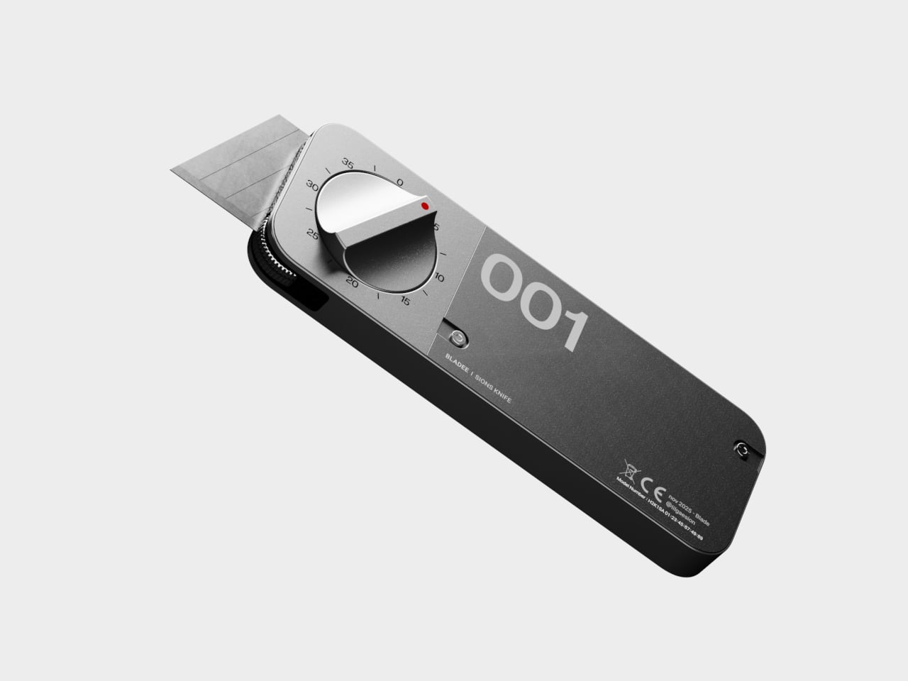Box Cutter Dial Lets You Make Identical Cuts Without a Ruler - Yanko Design