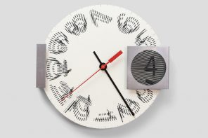 Clock Makes Hours Appear and Disappear Through Moiré Patterns
