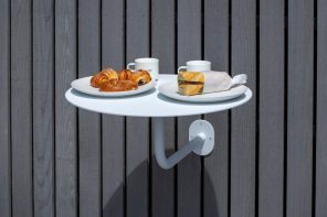 George & Willy’s Cafe Table Mounts to Walls and Lifts Off Daily