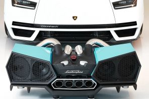 Limited Edition iXOOST Esavox Speaker features a real Lamborghini exhaust to power your sound