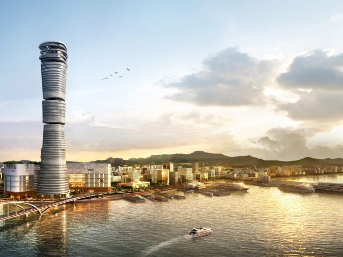 Kengo Kuma’s Wave-Inspired Tower Rises in Busan