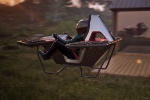 LEO Solo Jetbike, powered by 48 fans and electric propulsion, can fly you solo at 60 mph for 15 minutes