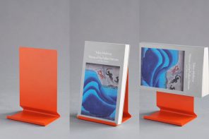 Minimalist Book Stand Works as Bookmark, Display, Bookends
