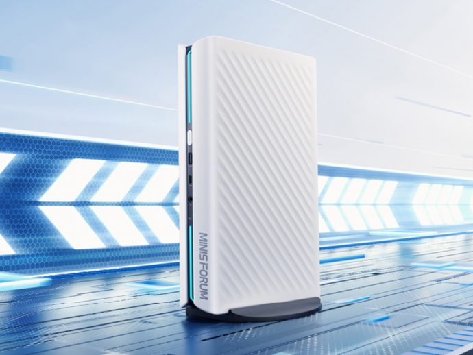 MINISFORUM AtomMan G1 Pro Packs Desktop RTX 5060 in a White Tower