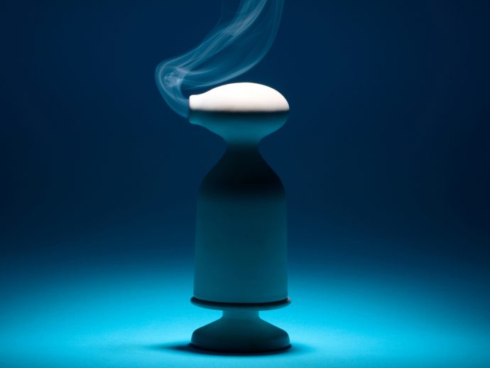 Nuvolino Incense Burner Looks Like a Character Exhaling Smoke