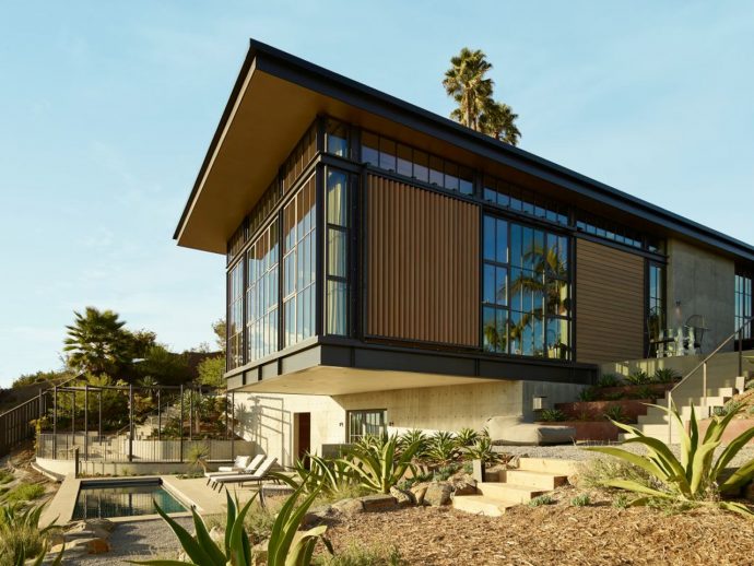 This Hollywood Hills House Channels Medieval Castles with a Modern Industrial Twist