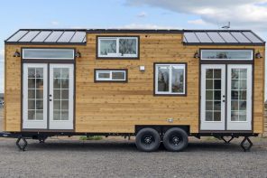 This One-Of-A-Kind Tiny Home Has a Staircase That Hides A Fridge