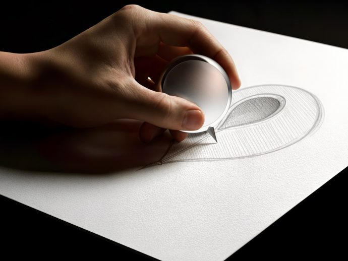 This Aluminum Sphere Pencil Makes You Draw Like a Caveman