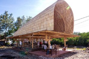 This Bamboo Pavilion Turns a Beach Car Park Into a Carbon-Negative Community Hub