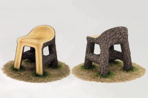 This Wood Chair Appears to Sprout From Grass, Where Art and Nature Converge
