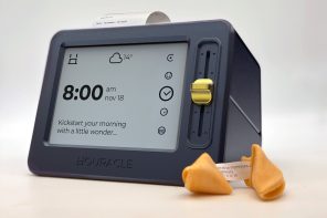 This E Ink Clock Prints Fortunes and Jokes on Paper Slips