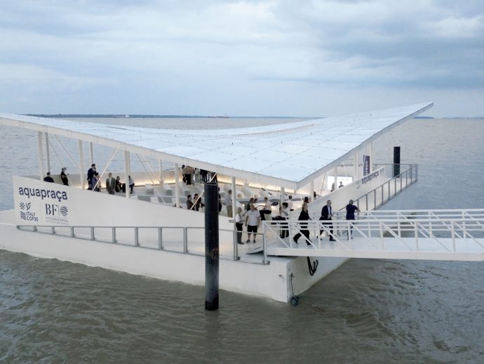 This Floating Plaza in the Amazon Is Climate Architecture at Work