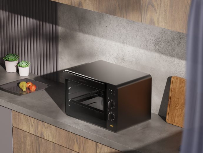 This Minimalist Oven Concept Redefines Kitchen Style
