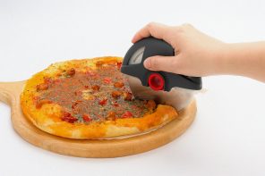 This Pizza Cutter Looks Like a Tiny Circular Saw