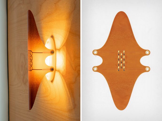This Printed-Circuit Sconce Turns Exposed Electronics Into Functional Sculpture