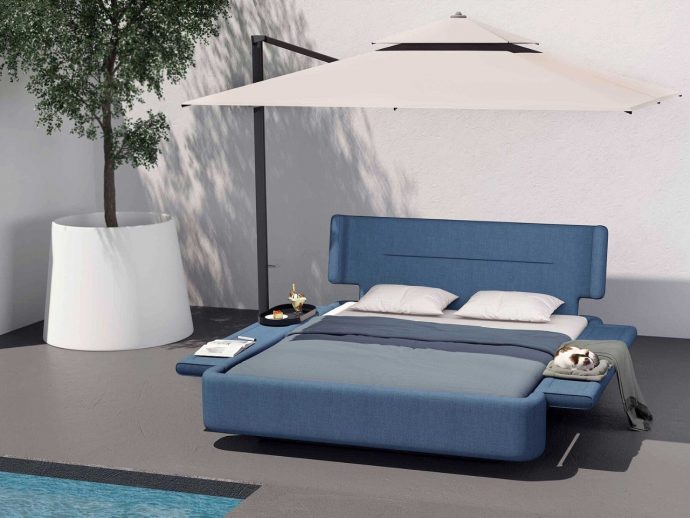 This Whale Bed Goes From Bedroom to Poolside in Seconds