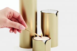 TOLO Stacks Tea Lights in a Vertical Tube Like Polo Mints