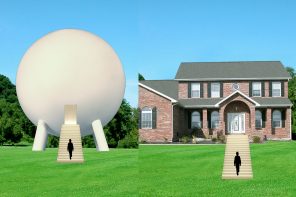 What If Houses Were Spheres and AR Glasses Showed the Facade?