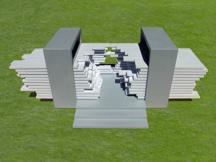 192 Sliding Blocks Let Anyone Sculpt This Pavilion Into New Shapes
