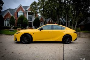 2025 Lexus IS 500 F SPORT Performance Review: Designing Space for a V8 in an Electrified World