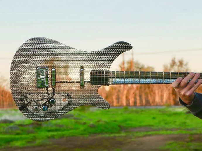 This Cardboard Guitar Is 70% Air… But It Still Plays Like A Fender