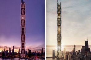 A Vertical Farm Skyscraper Reimagines Chicago’s Skyline as a Living Food Ecosystem