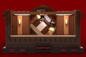 Inception’s Anti-Gravity Hallway Fight Scene Just Got Rebuilt in 2,395 LEGO Bricks
