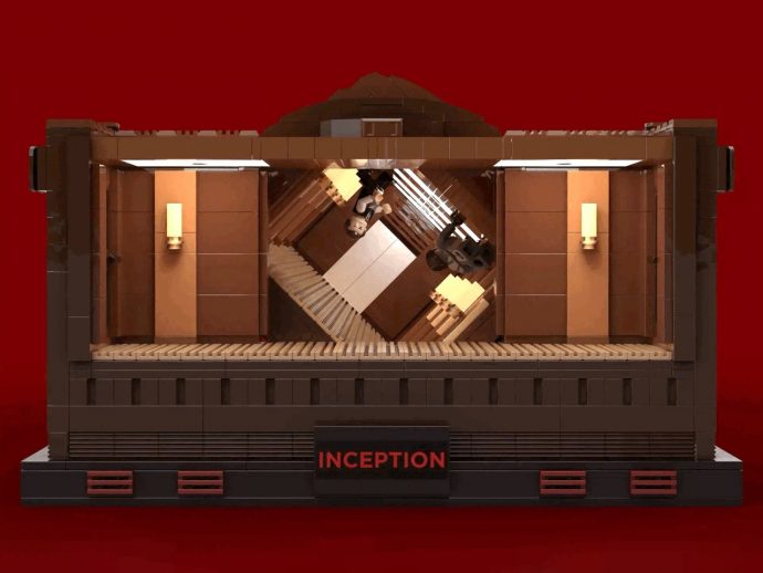 Inception’s Anti-Gravity Hallway Fight Scene Just Got Rebuilt in 2,395 LEGO Bricks
