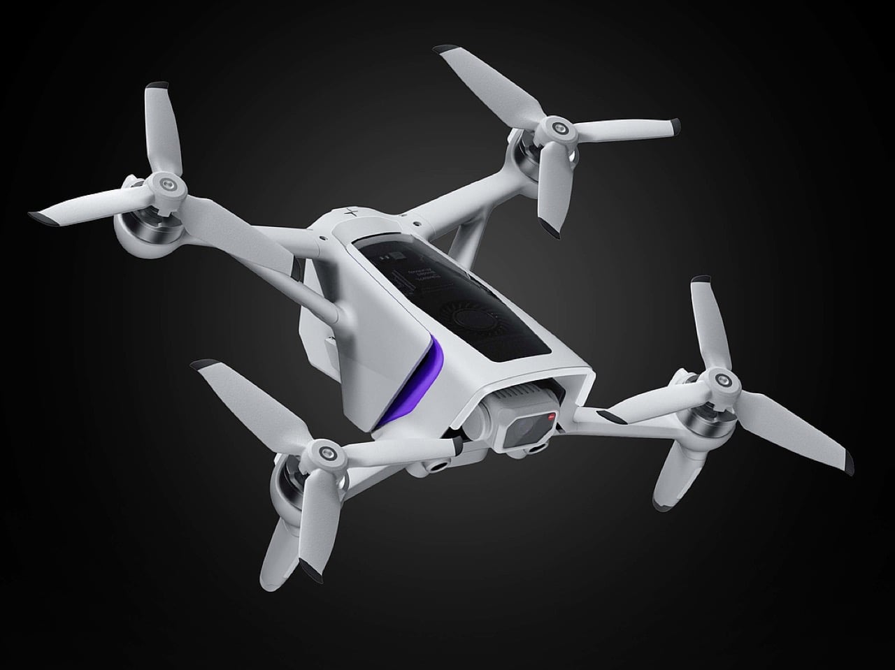 yankodesign.com - Sarang Sheth - DJI Meets Polestar in This Sleek White FPV Drone Concept That Rejects the Racing Aesthetic