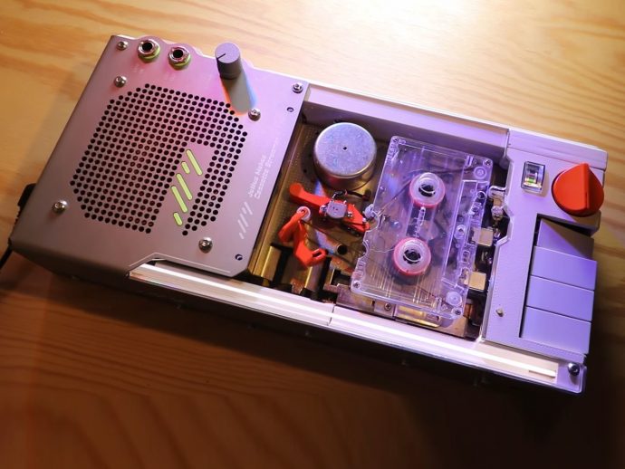 DIY Lo-Fi Cassette Machine turns Bluetooth streaming into a living, analog kinetic sculpture
