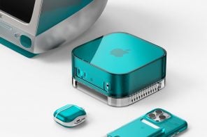 This transparent Spigen shell turns your Mac mini into a tiny iMac G3 and I kind of love it