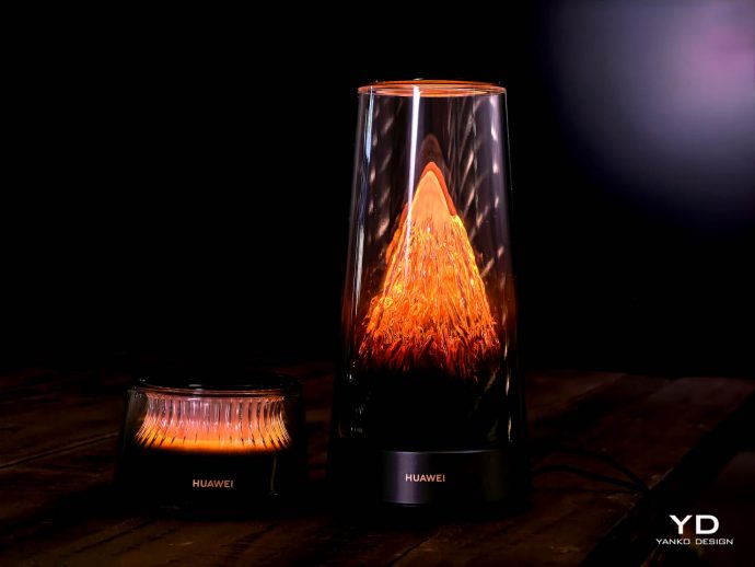 Huawei Wi Fi 7 Mesh Router Turns Connectivity into Sculptural Lighting