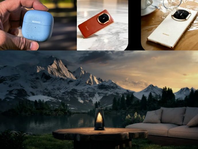 Huawei’s Dubai Trio: A Foldable That Disappears, Earbuds That Double Down, and a Router Disguised as a Mountain