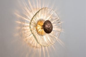 Iris Sconce: Hand-Shaped Glass Wall Light Where No Two Are Identical