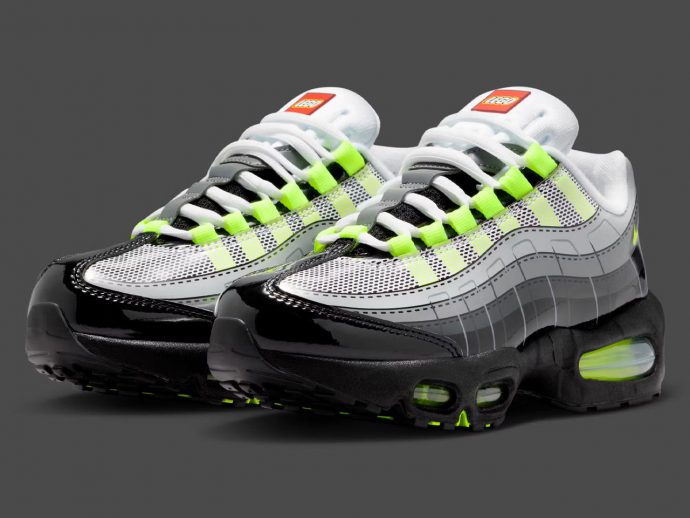 LEGO and Nike revive the Air Max 95 Neon for a spring release next year