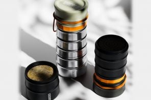 MokaMax Packs a Pressure Brewer Into a Ridged Stainless Travel Mug