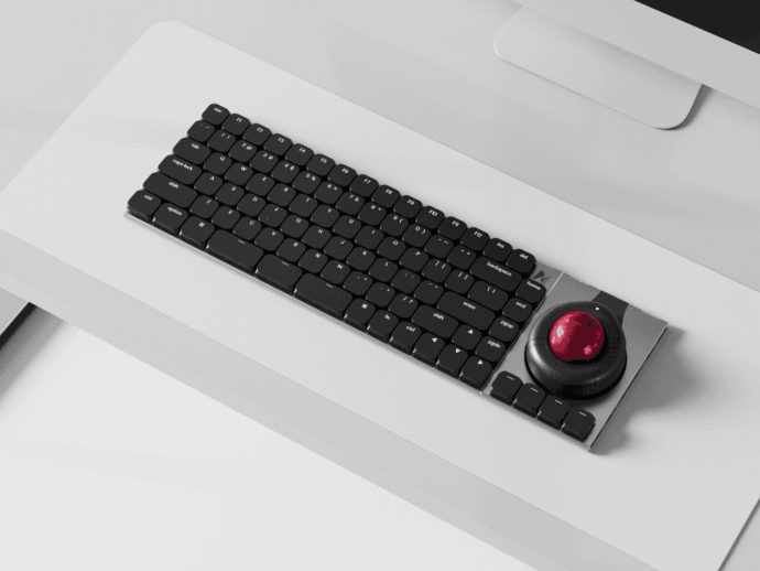 Naya Connect Keyboard Lets You Snap On a Trackball, Numpad, or Dial