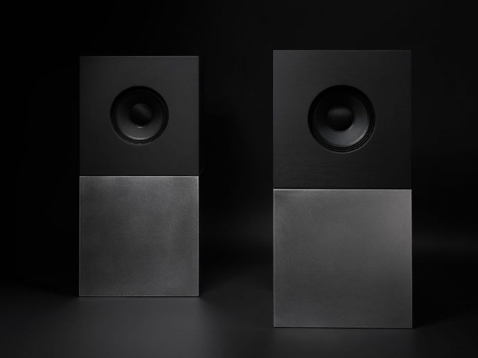 Nocs Braque Stacks Two Cubes into a 25kg Sculptural Stereo System