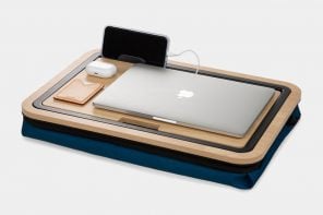 Stowaway Lap Desk Hides Your Laptop Inside When You’re Done Working