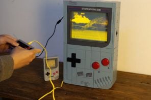 Super Game Boy is a huge handheld that plays classic arcade games