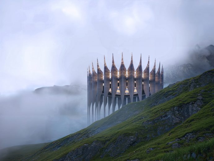 This Glowing Drone Fortress Could Save Lives in the Mountains