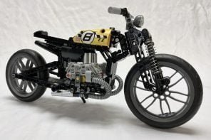 This LEGO Bobber Uses Ballpoint Pen Springs for Suspension and It Actually Fits Perfectly