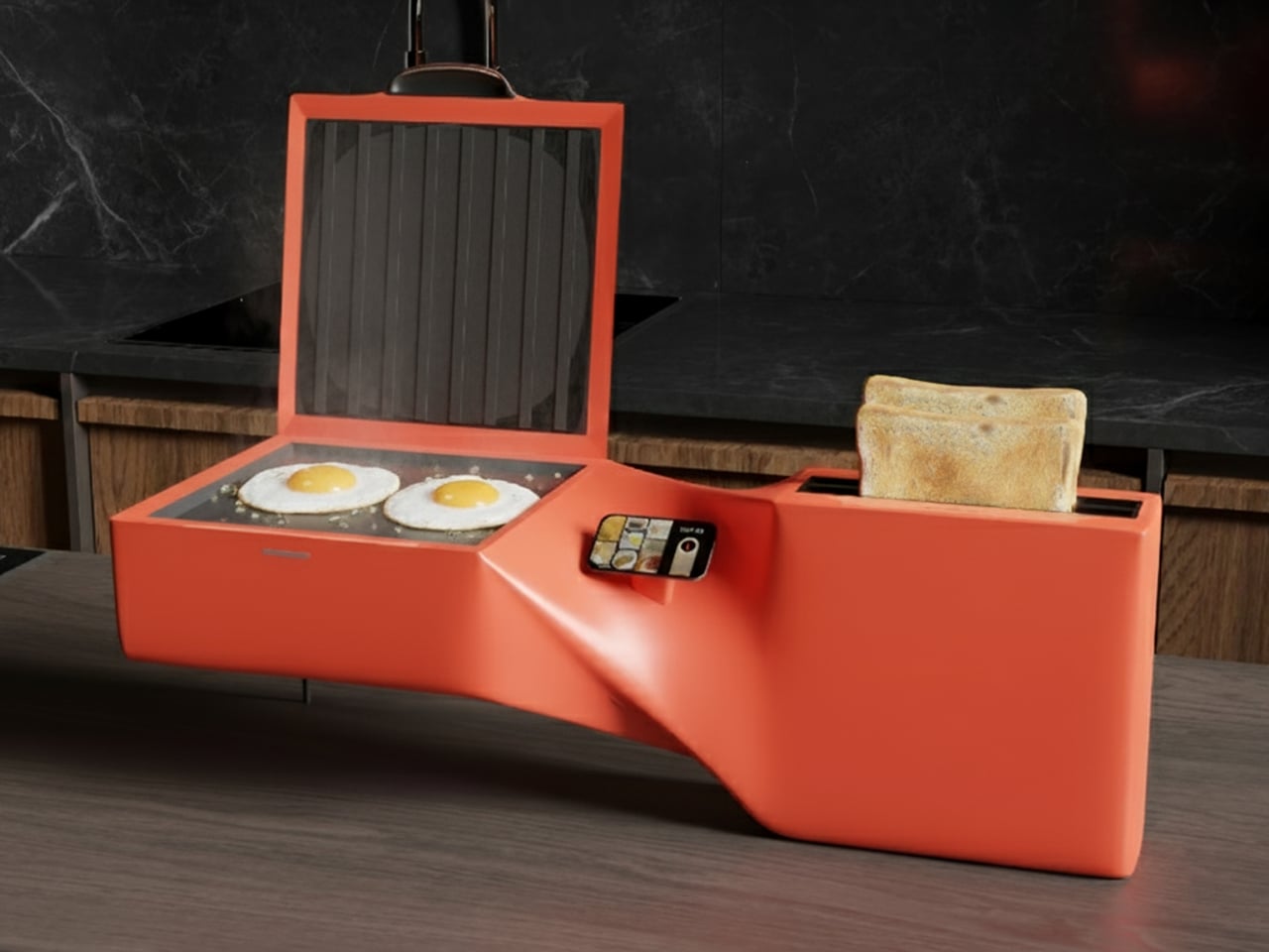 This Smart Griddle Just Combined 4 Breakfast Gadgets Into One Device - Yanko Design
