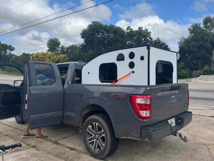 Tiny Camper Company’s Stubby is $2,900, all-composite slide-in camper built to last