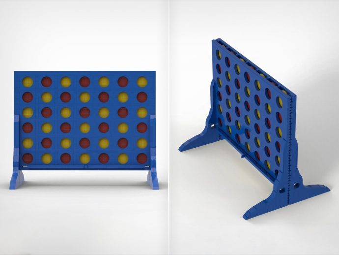 DIY LEGO ‘Connect 4’ Brickset lets you actually play the game after building it!